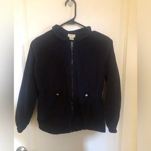Olive Juice girls zip navy corduroy jacket size 12